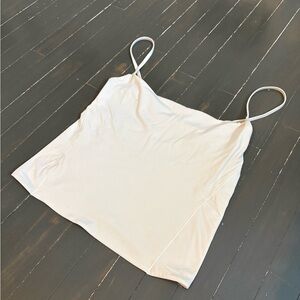 Lululemon Cream Spaghetti Strap Square Neck Top
